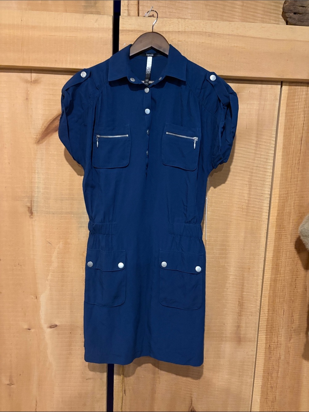 Kensie Navy Utility Dress Jacket SMLL